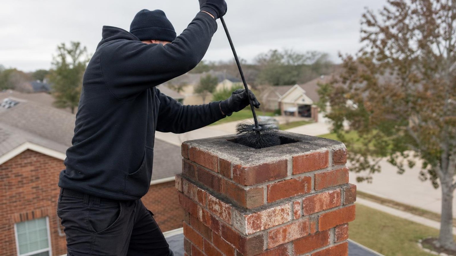 Local chimney sweep & inspection for Rosenberg homes